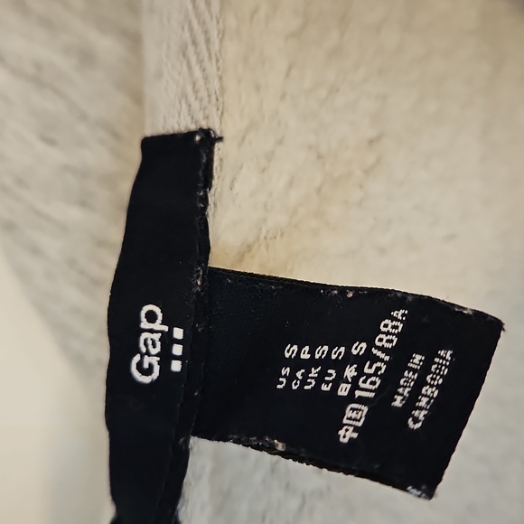 Gap Womens Gray Small Zip Up Hoodie Pockets Embroidery - Picture 4 of 5